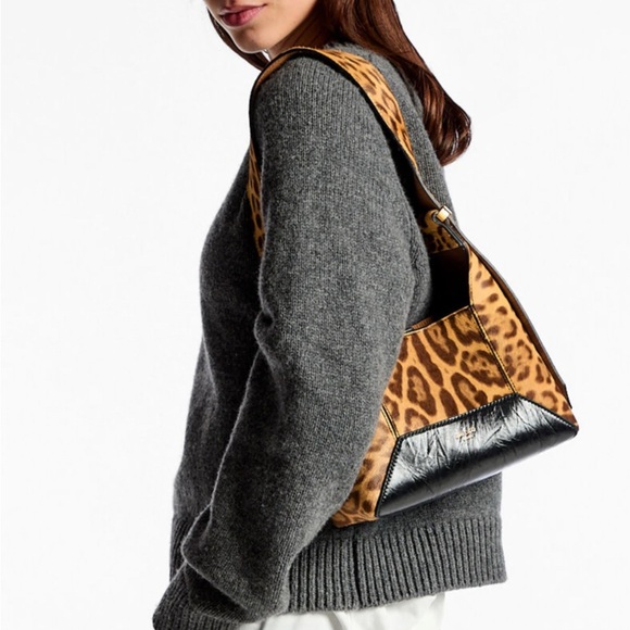 Jimmy Choo Leopard Print and Black Bag